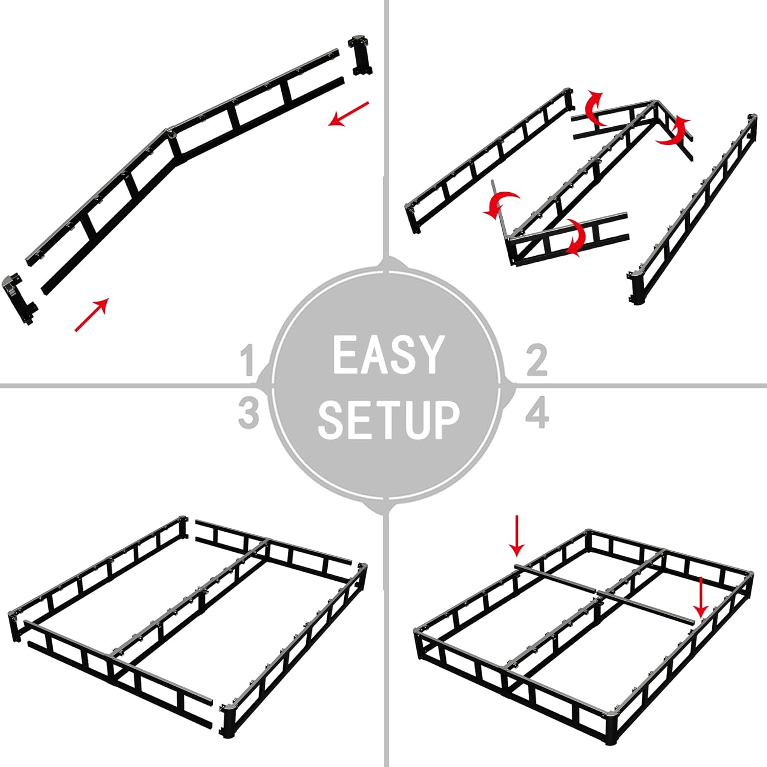 Queen Size Box Springs - 3 Inch Low Profile - Image 2