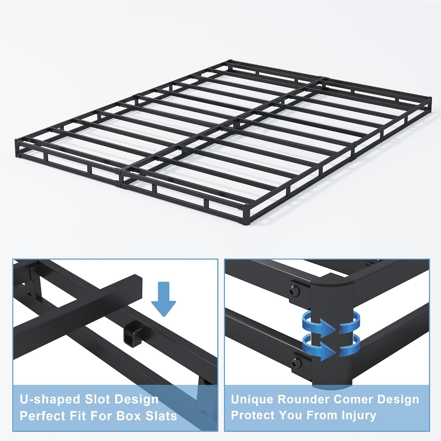 Queen Size Box Springs - 3 Inch Low Profile - Image 4