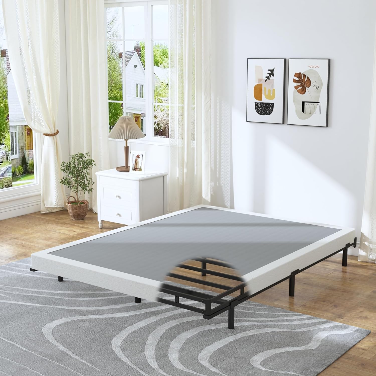Queen Size Box Springs - 3 Inch Low Profile - Image 6