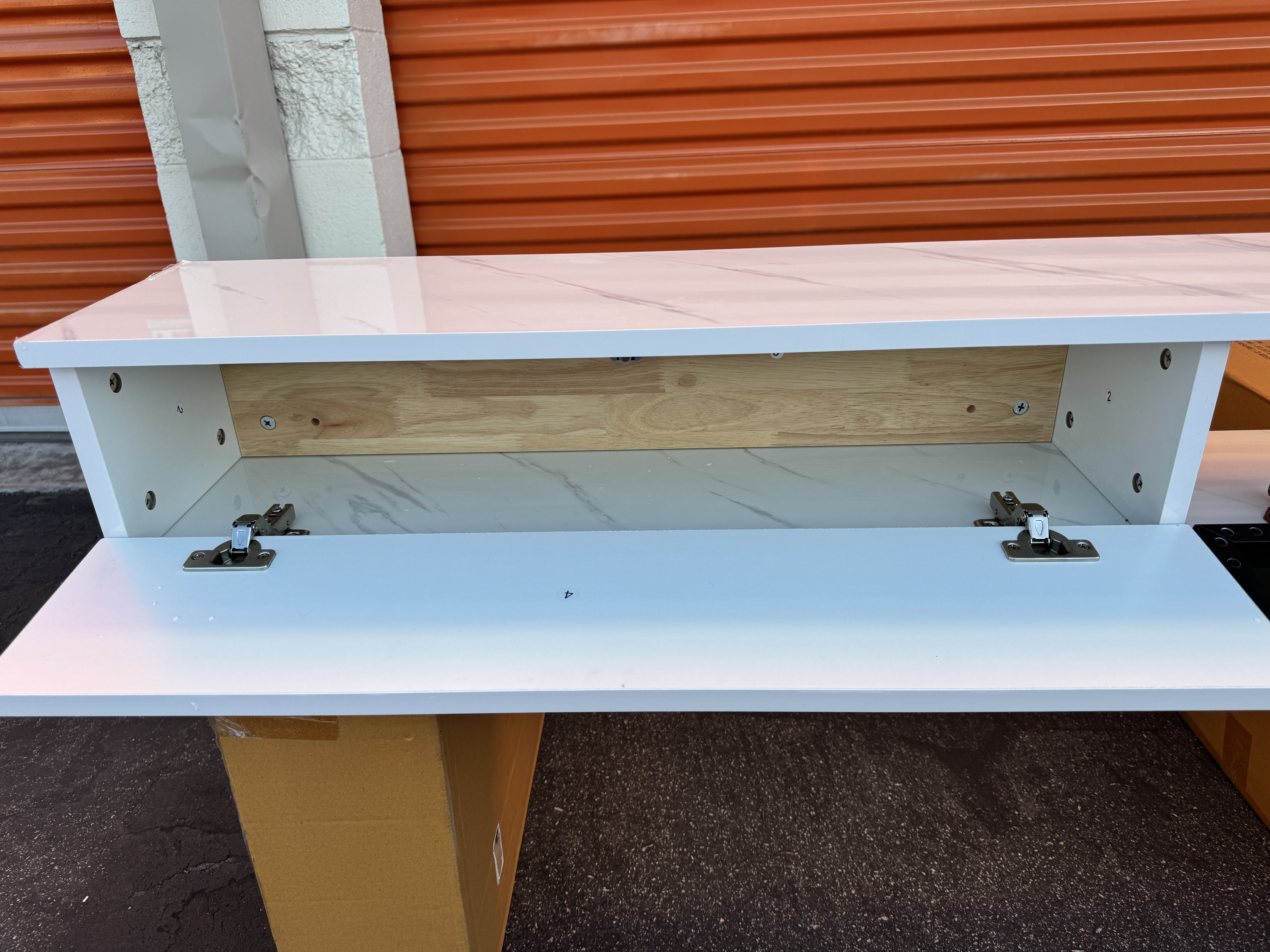 Floating TV Stand Shelf Entertainment - Image 2