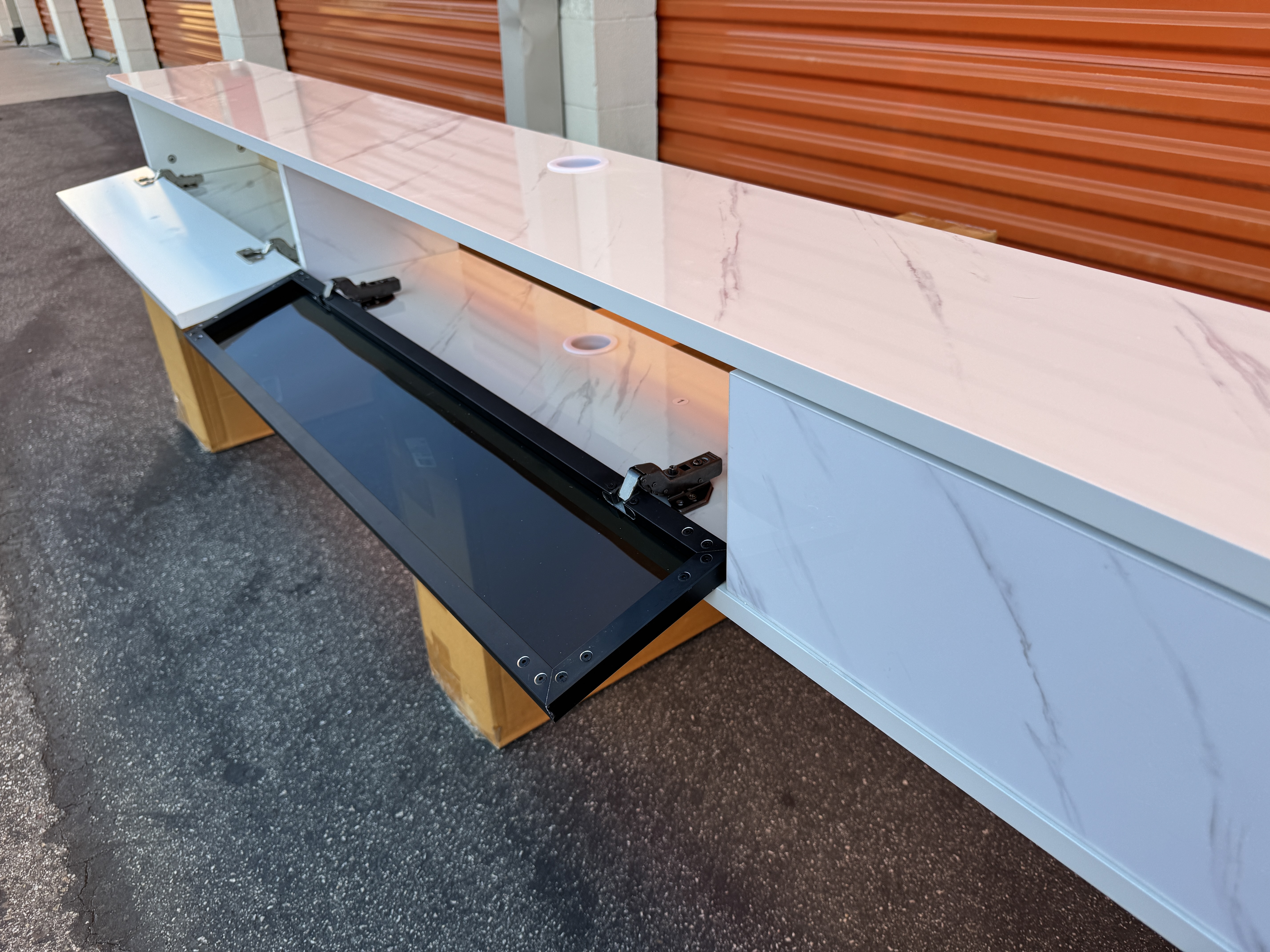 Floating TV Stand Shelf Entertainment - Image 3